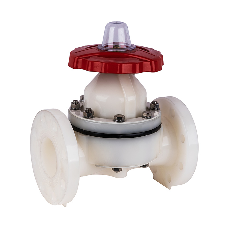 PVDF G41F-10F ফ্ল্যাঞ্জ টাইপ ডায়াফ্রাম ভালভ DN15-300 GB স্ট্যান্ডার্ড