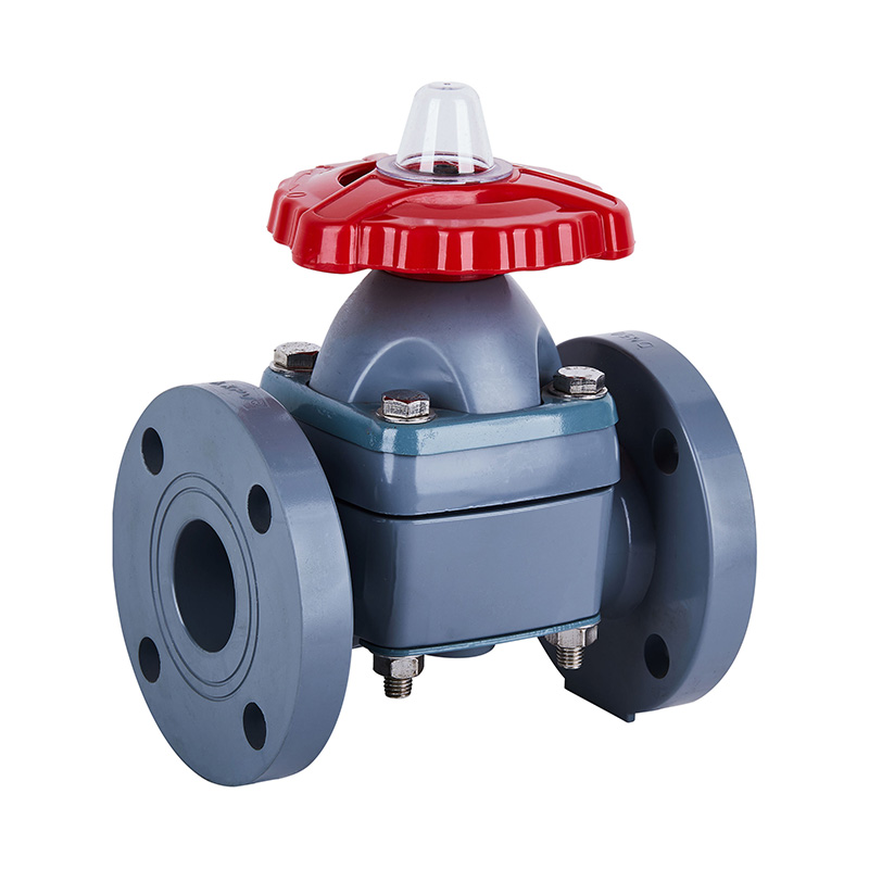 PVC-C G41F-10V ফ্ল্যাঞ্জড ডায়াফ্রাম ভালভDN20、DN32-150 20A、32A-150A JIS স্ট্যান্ডার্ড