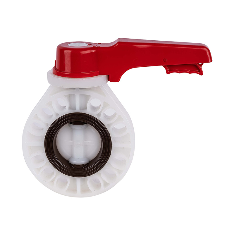 PVDF D71X-10F হ্যান্ডেল বাটারফ্লাই ভালভ DN40-200 1-1/2'-8' ANSI