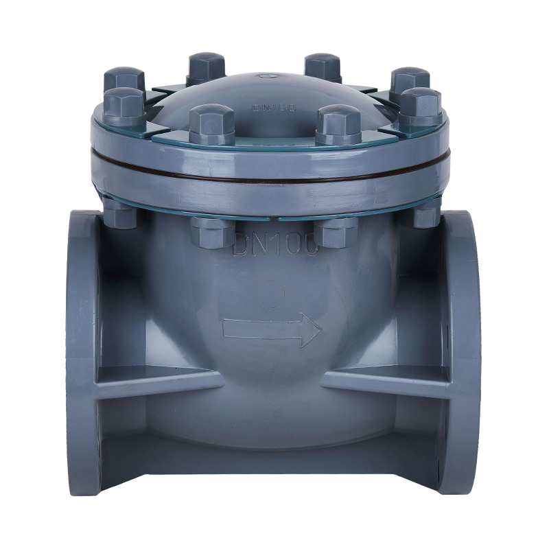 PVC-C H44F-10V সুইং টাইপ চেক ভালভ DN15-300 1/2'-12' ANSI স্ট্যান্ডার্ড