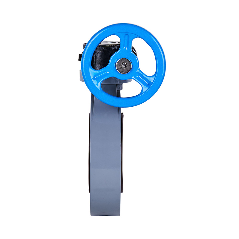 PVC-C D371X-10V ওয়ার্ম-গিয়ার বাটারফ্লাই ভালভ DN40-1000 40A-1000A JIS