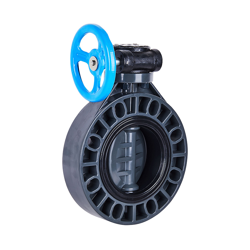 FRPP D371X-10S ওয়ার্ম-গিয়ার বাটারফ্লাই ভালভ DN40-1000 1-1/2'-30' ANSI