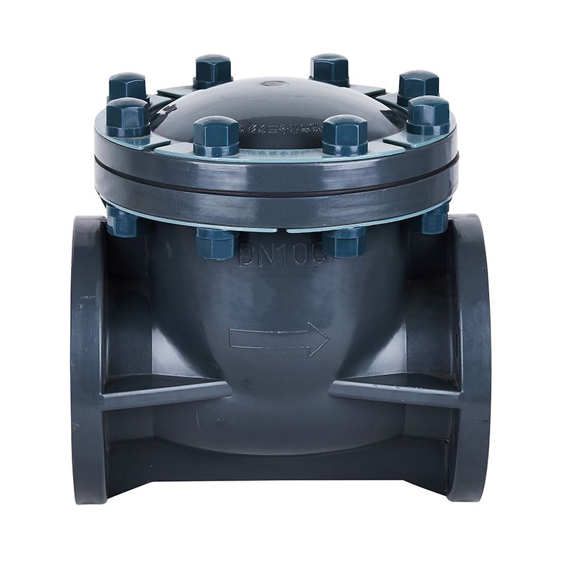 PVC-U H44F-10U সুইং টাইপ চেক ভালভ DN15-300 গিগাবাইট