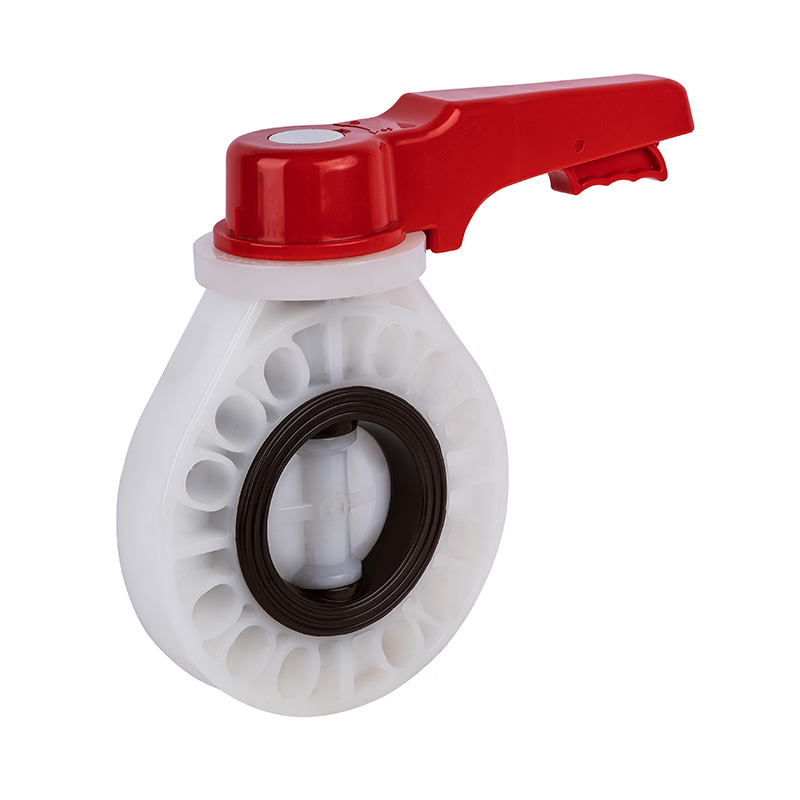 PVDF D71X-10F হ্যান্ডেল বাটারফ্লাই ভালভ DN40-200 1-1/2'-8' ANSI